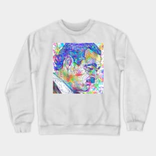 ERNEST HEMINGWAY watercolor and inks portrait .1 Crewneck Sweatshirt